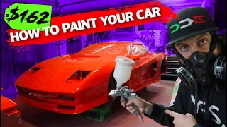 HOW TO PAINT YOUR CAR AT HOME ($162 Budget PaintJob!)