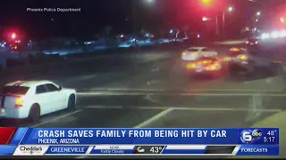 WATCH: Car crash saves Arizona family