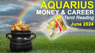 Aquarius Money & Career Tarot Reading "Big Step Up Aquarius" June 2024 #tarotreading #monthlytarot