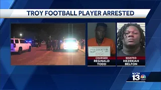 Troy football player charged with hindering search in Mobile shooting investigation