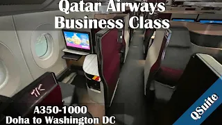 Flight Report DOH-IAD Qatar Airways Business QSuite A350-900 - Doha to Washington DC