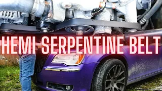 Serpentine Belt Replacement on a Hemi - Chrysler 300c