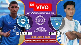 🔴 Dónde ver EL SALVADOR VS GUATEMALA EN VIVO Online | Premundial Sub 20 de Concacaf 2022