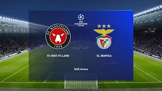 Midtjylland vs Benfica - UEFA Champions League 2022/23 - Pes 2021 Patch 2023