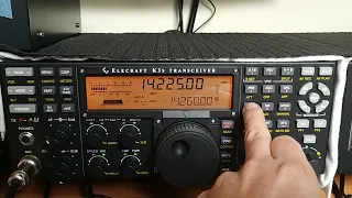 Elecraft K3s - Receiving JU5DX 20 meters SSB - IW2NOY