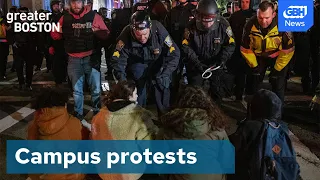 Boston Police arrest Emerson College students at Pro-Palestinian protest