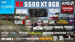 RX 5500 XT 8GB Test in 50 Games in 2022