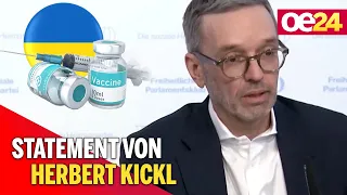 FPÖ: Kickl zu aktuellen politischen Themen