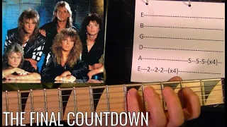 The Final Countdown by Europe - Guitar Lesson