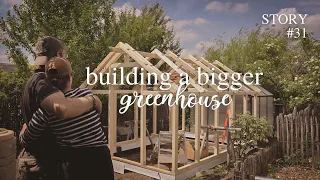 building the greenhouse of our dreams 🌻👩‍🌾🥬🥦 silent vlog no talking GER Subs