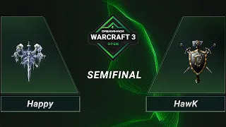 WC3 - Happy vs. HawK - Semifinal - DreamHack WarCraft 3 Open: Winter 2021 - EU