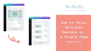 How to Print Multiple Designs on a Single Page From Canva (Home Printing)
