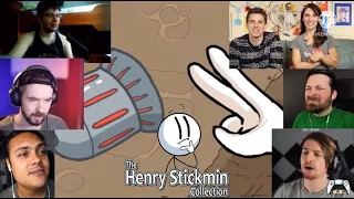 Gamers React to the Rock Paper Scissors Scene | The Henry Stickmin Collection