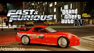 GTA IV. Escape to Mazda RX-7 VeilSide (The Fast and The Furious Style)