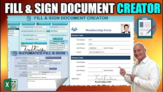 How To Fill Out & Sign Unlimited PDF & Word Documents  With Excel Data In 1 CLICK [ FREE Download]