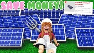 SAVE MONEY IN BLOXBURG! Are The NEW SOLAR PANELS Worth It?!