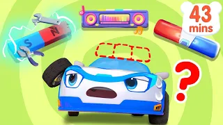 Where is Police Car's Siren?🚨| Police Car Song | Monster Truck | Kids Songs | BabyBus