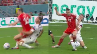 Zimmerman horrific tackle on Gareth Bale | USA v Wales FIFA World Cup 2022 |