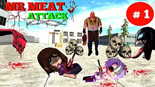 Surviving the Mr. Meat Attack in City|| Indian Bike Driving 3D game|| part 1