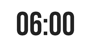 6 MINUTE TIMER - COUNTDOWN TIMER (MINIMAL)