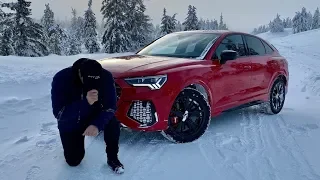 New Audi RS Q3 2020 POV, Launch Control & Snow Drifting