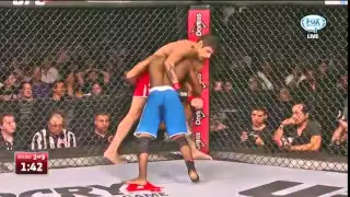 Humberto Brown appears to have shit himself before getting choked out