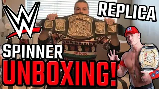 WWE SPINNER REPLICA CHAMPIONSHIP BELT UNBOXING!! WWEShop Unboxing - JoeTalksWrestling