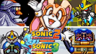 SONIC ADVANCE 2 & 3 - All Bosses (As Cream)