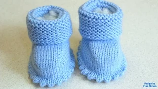 BOOTIES WITH SPOKES FOR A NEWBORN (0-3 MONTHS) SET: BLU CLASSICO PLAN, HAT WITH EARS AND BOOTS