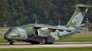 4Kᵁᴴᴰ Departures Embraer KC-390 Millenium Brazilian Air Force + S-70 Blackhawk @ NATO DAYS 2023