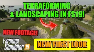 New FS19 Terraforming & Landscaping patch FIRST LOOK coming to FS19! | Farming Simulator 19