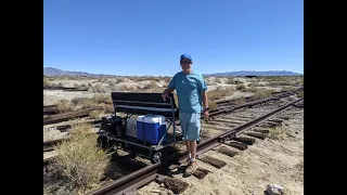 Eagle Mountain Railroad Speeder rail cart fun