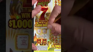 🔥BIG 10X WIN🔥 Sizzling Hot 7’s 💵💵💵💵💵💵💵 #lottery #scratchoffs #scratchofftickets #jackpot