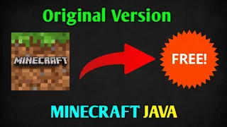 How To Free Play Minecraft JaVa (Official Version) From Minecraft Website (Trial)