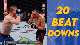 20 Final Seconds of 20 Brutal Beatdowns in UFC