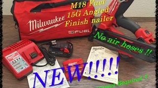 Milwaukee M18 Fuel Angled finish nailer