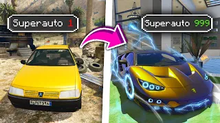 Vylepšil jsem NOOB AUTO na LEGENDÁRNÍ SUPER AUTO v GTA 5!