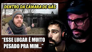 FABIOCOG E ZANFAS reagindo Como é o campo de concentração de AUSCHWITZ na Polônia