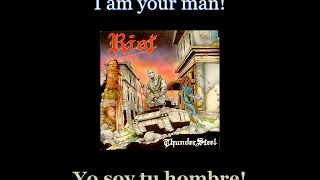 Riot - Johnny's Back - 06 - Lyrics / Subtitulos en español (Nwobhm) Traducida