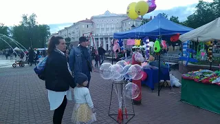 Вечер празднования дня города Полоцка.