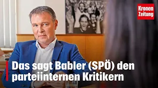 Das sagt Babler (SPÖ) den parteiinternen Kritikern | SOMMERGESPRÄCHE krone.tv