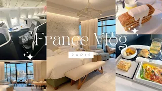 〔vlog〕フランス旅行パリ編vol.1🗼¦エールフランスビジネスクラス⌇シュヴァルブラン⌇ Le Tout-Parisでディナー