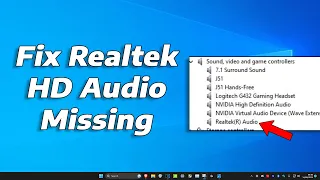 How to Fix Realtek HD Audio Manager Missing from Windows 11 (2023)