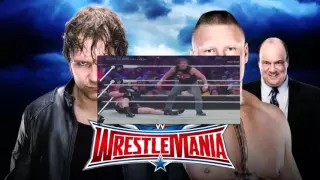 Brock Lesnar Vs Dean Ambrose Wrestlemania 32 FULL MATCH