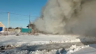 2022.01.08 Пожар р-п Линево Жирновский р-н Волгоградская обл.