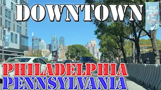 Philadelphia - Pennsylvania - 4K Downtown Drive