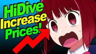 HiDive Sub Costs Increase! Preparation for Oshinoko 2nd Season?