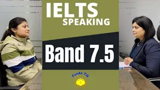 7.5 Band Speaking test first attempts | IELTS speaking practice test | Funda Tib