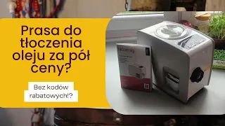 Prasa do wytłaczania oleju za pół ceny? Tłoczenie na zimno.