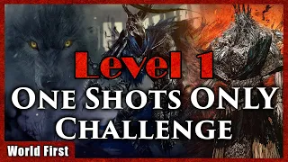 Dark Souls One Shot Challenge Soul Level 1 ALL Bosses  | World First  | No Deaths